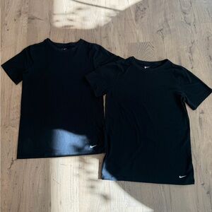 Nike Kids Black Short Sleeve Under Tees - 2 Pack